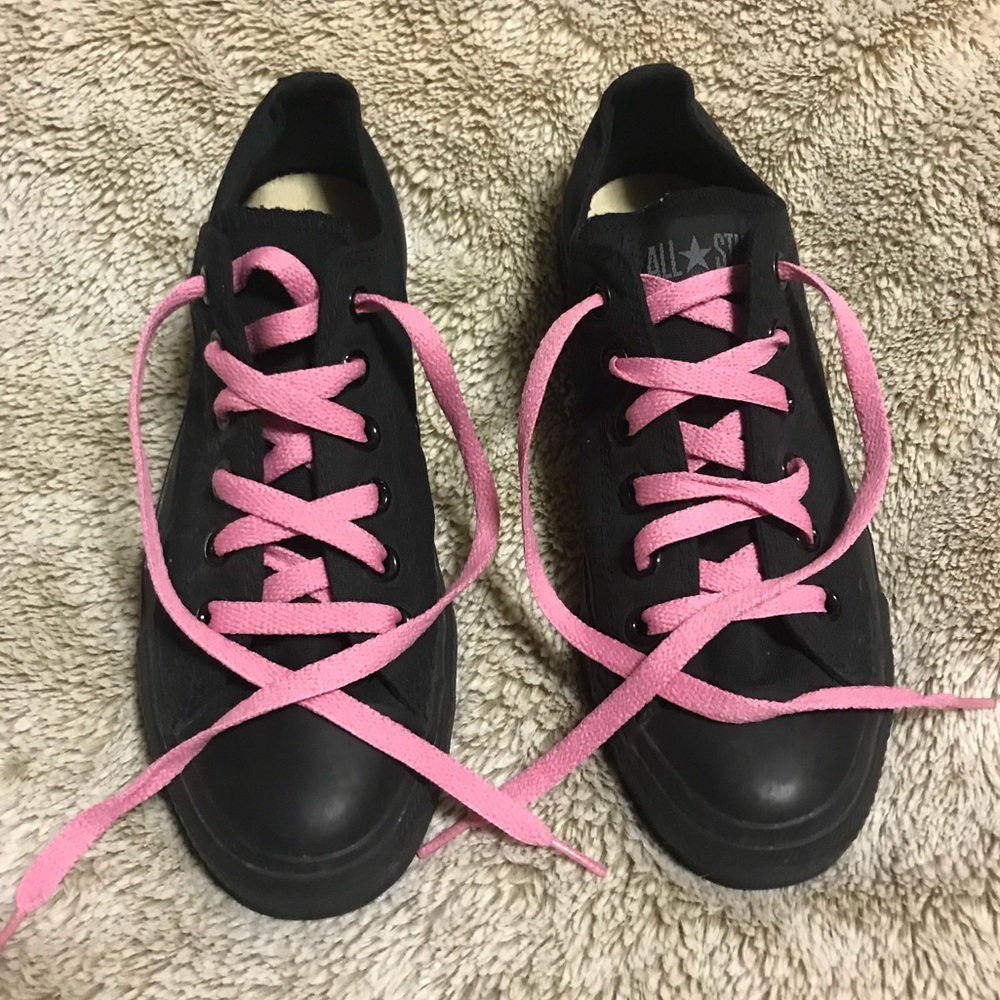 All Black Converse